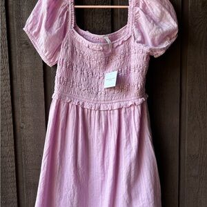American Eagle Pink Smocked Womens  Dress